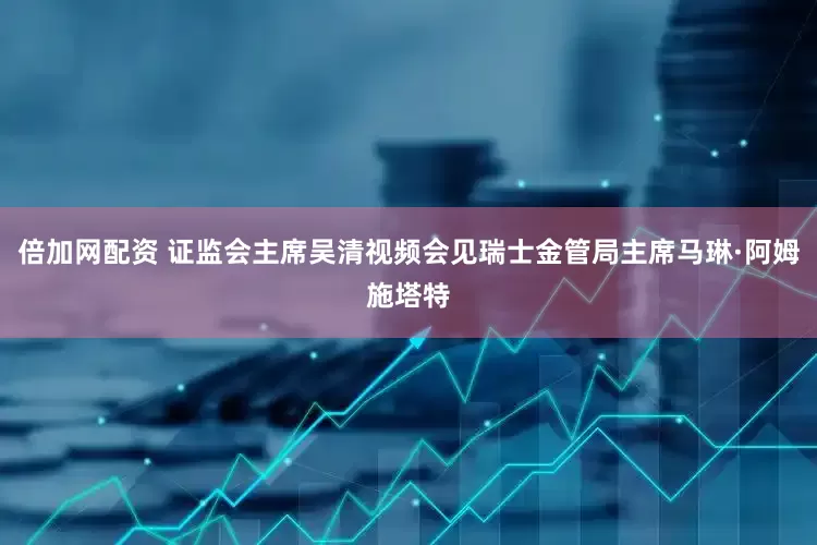 倍加网配资 证监会主席吴清视频会见瑞士金管局主席马琳·阿姆施塔特