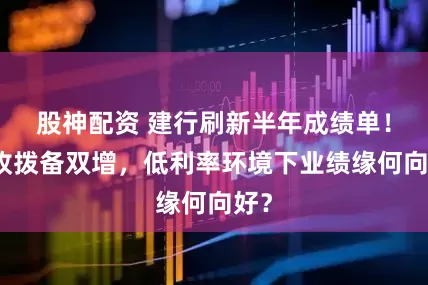 股神配资 建行刷新半年成绩单！营收拨备双增，低利率环境下业绩缘何向好？